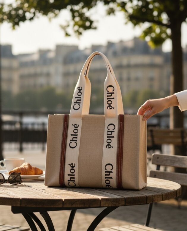 Monogram Shoulder Tote