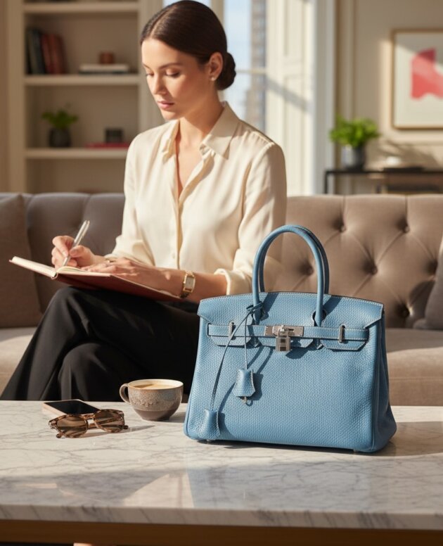 Light Blue Birkin Handbag