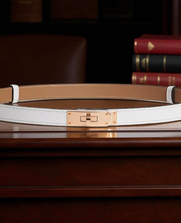 Hermes-Inspired Kelly Leather Belt