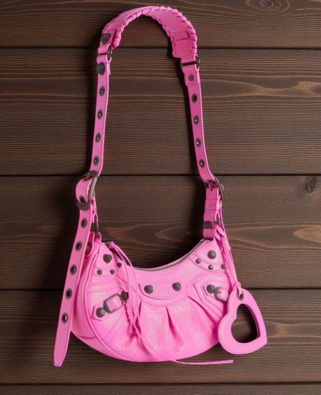 Pink Moto Handbag