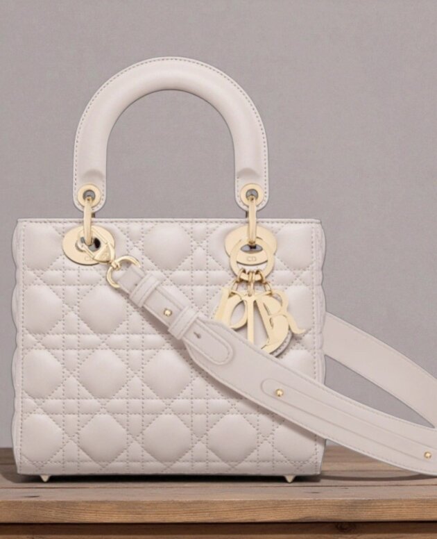 White Lady Dior Mini Bag