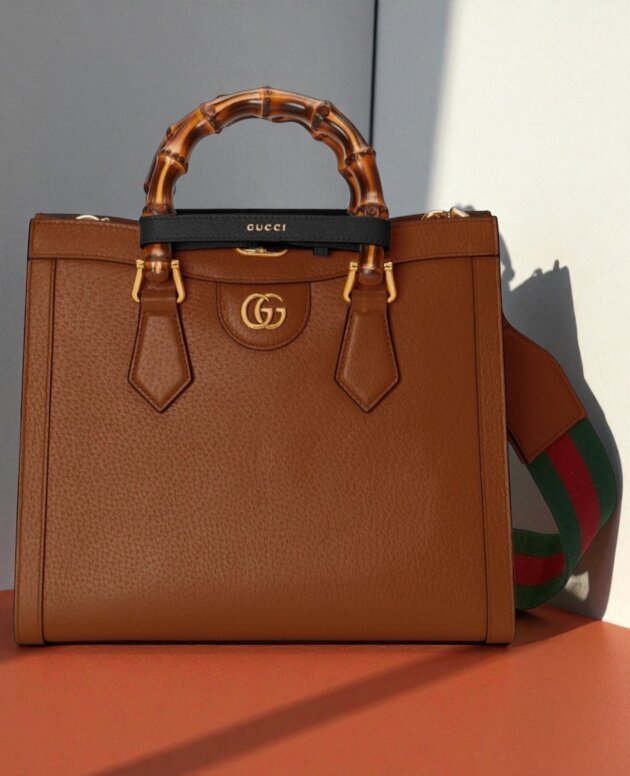 Brown Diana Bamboo Bag